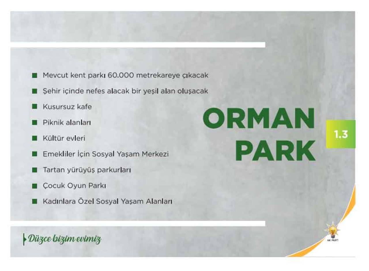 Orman Park Projesi