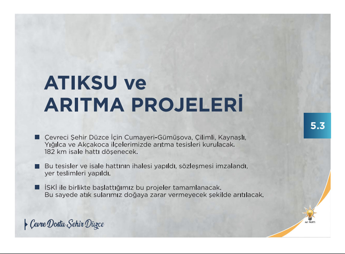 Atıksu ve arıtma projeleri