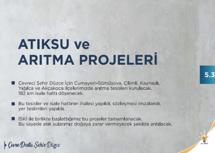 Atıksu ve Arıtma Projeleri