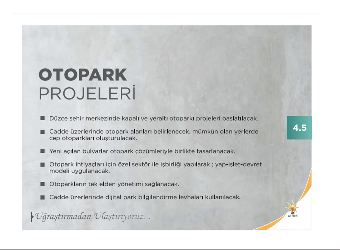 Otopark projeleri