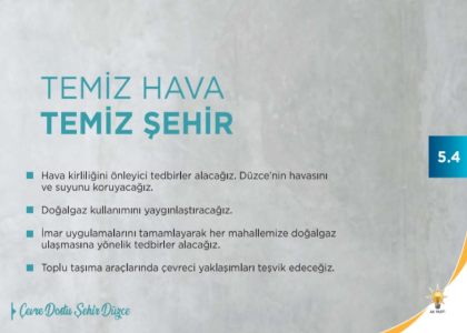 Temiz Hava – Temiz Şehir