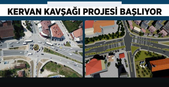 Kervan Kavşağı’na Akıllı Sinyalizasyon Sistemi Geliyor